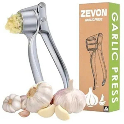 Garlic Crusher Presser Garlic Press Manual Garlic Mincer Stainless Steel Garlic Cutter Chopper,Hand Press Garlic Crusher and Chopper, Mincer Cutter for Garlic for Kitchen